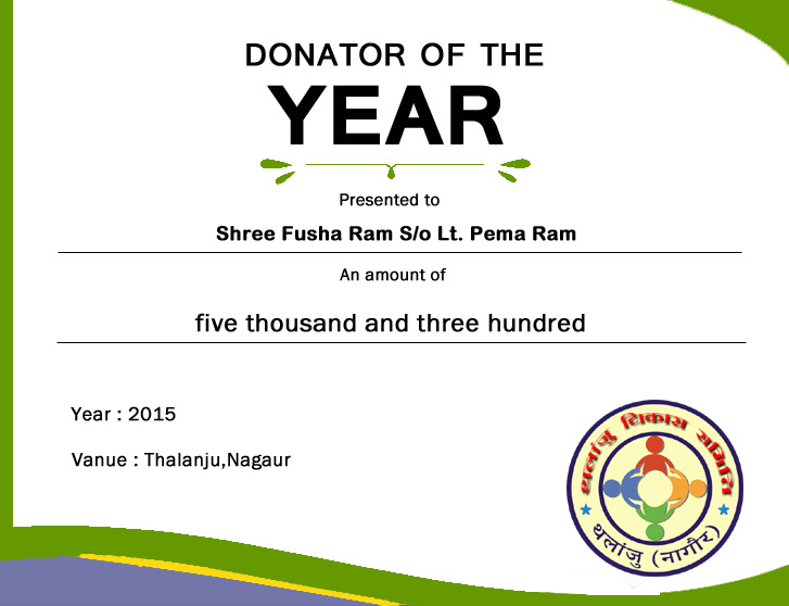 donator of the year 2015